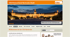 Desktop Screenshot of cdu-karlsruhe.de