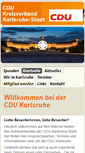 Mobile Screenshot of cdu-karlsruhe.de